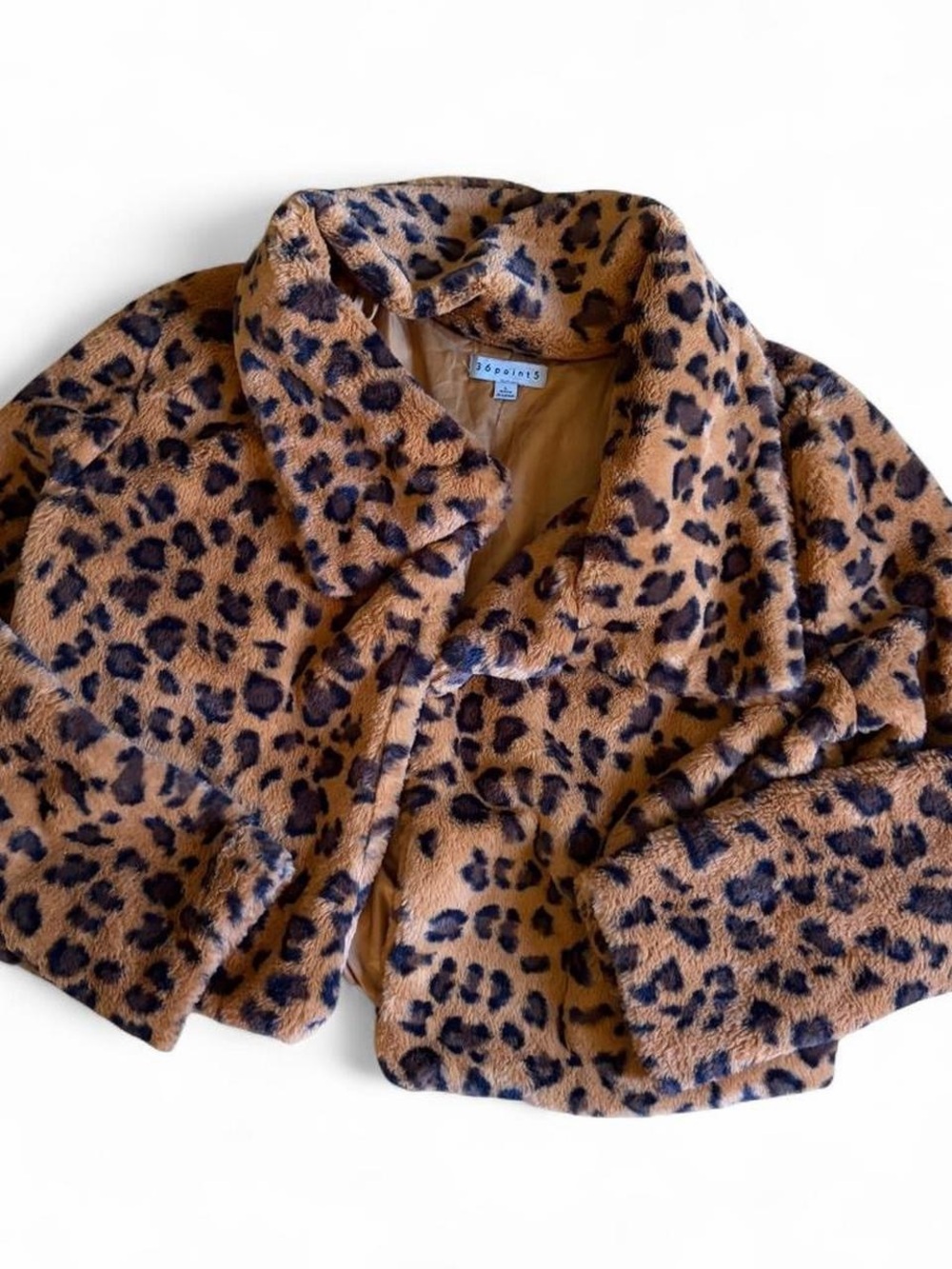 Leopard Faux-Fur Jacket - Tan & Black